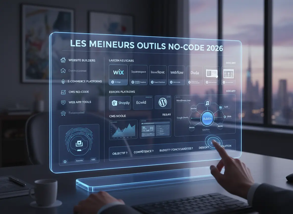 Meilleurs outils no-code pour créer son site web sans coder