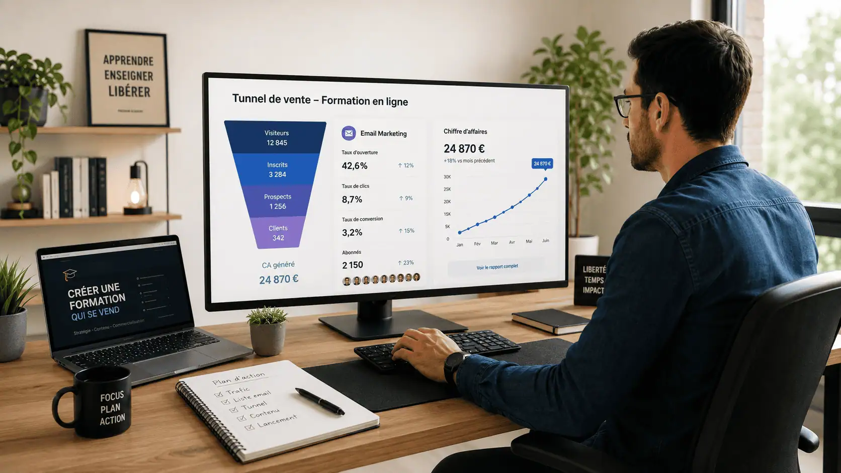 Produire contenu pédagogique digital formation en ligne freelance